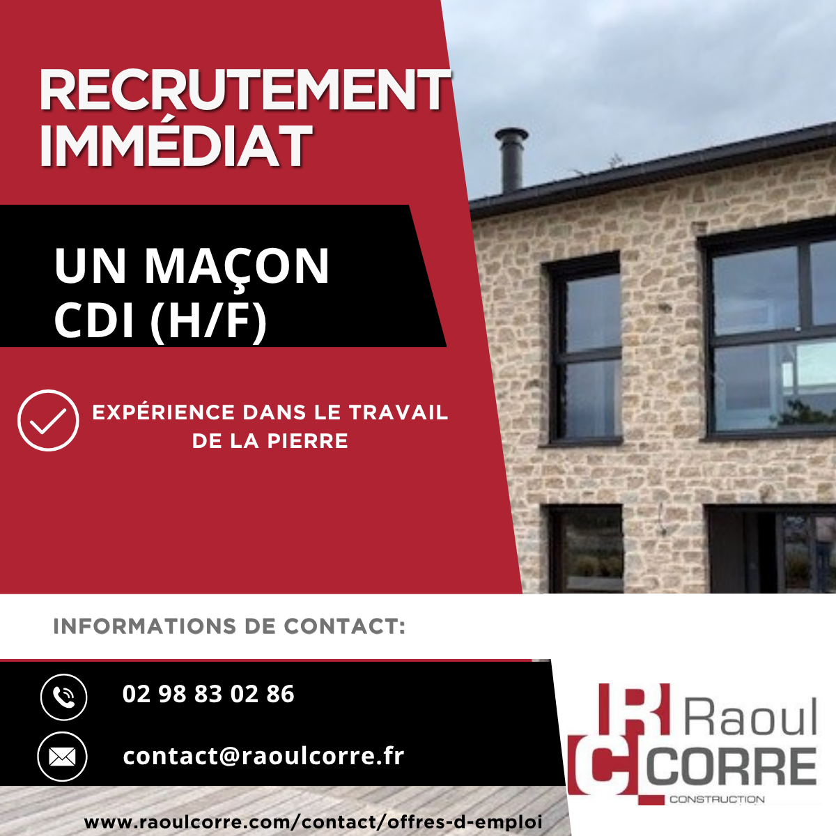 Recrutement RAOUL CORRE